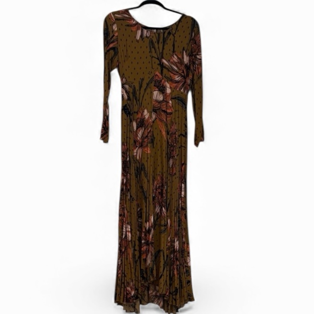 Free People Floral Long Sleeve Dress